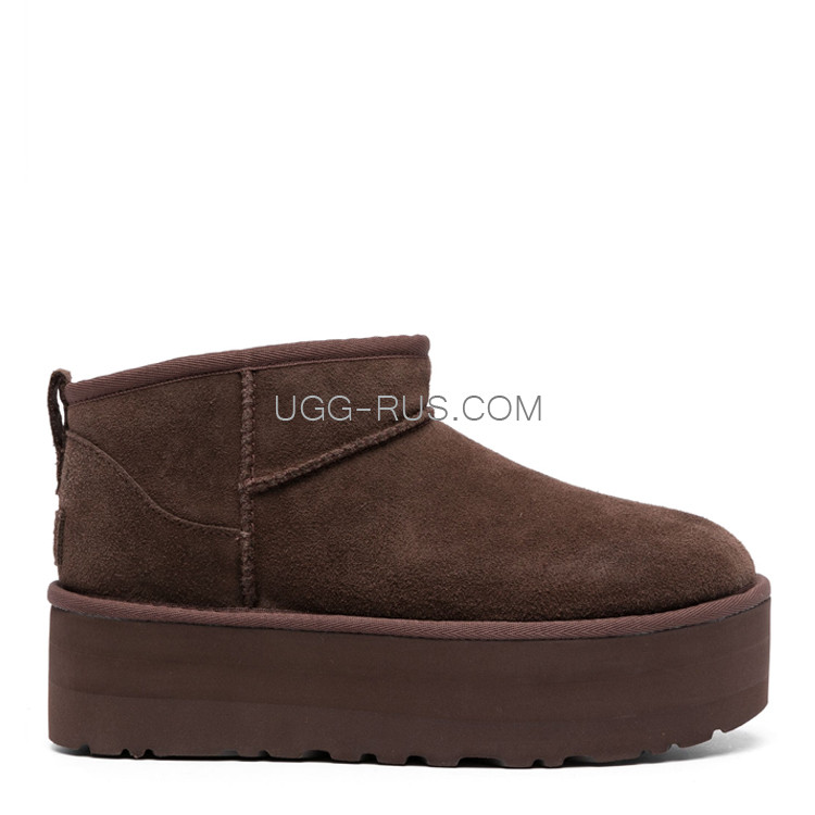 UGG Ultra mini Platform Chocolate