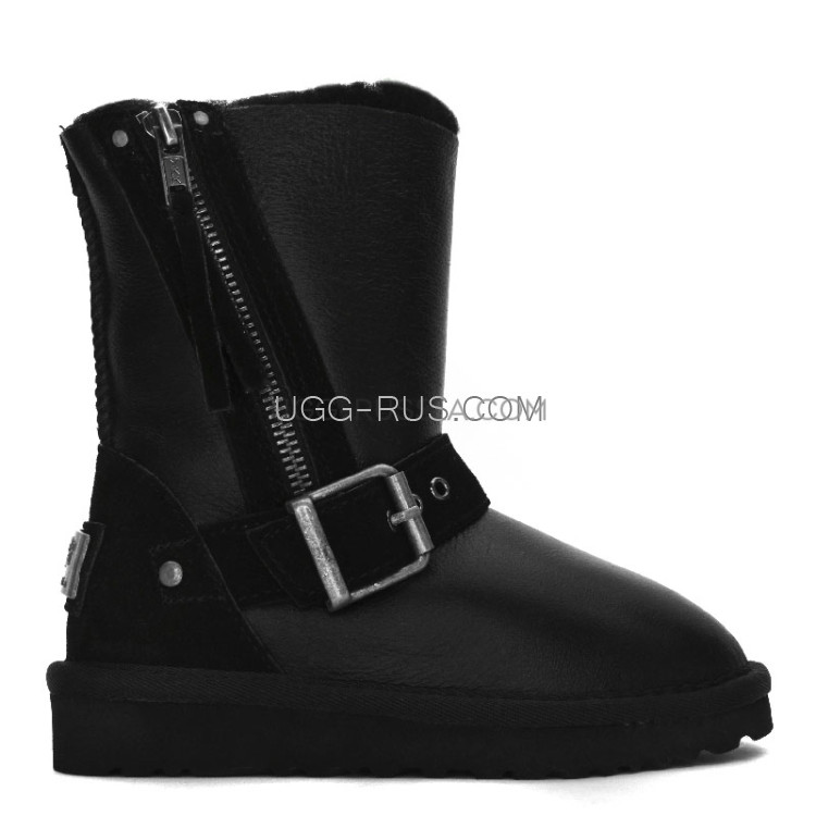 UGG Classic Short Blaise Metallic Black