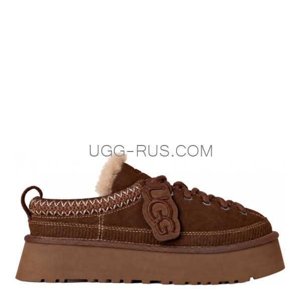 Heritage Lace-Up Slipper Hickory