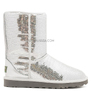 UGG Classic Short Sparkles Silver