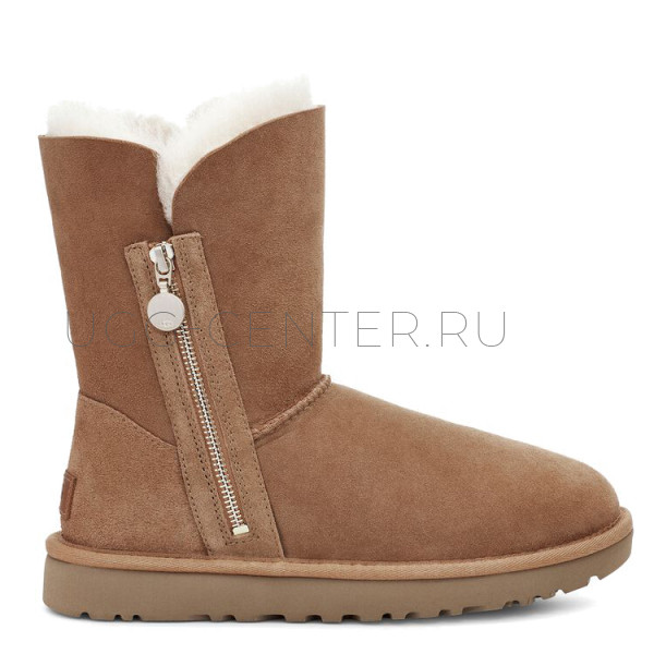UGG Bailey Zip Short Chestnut